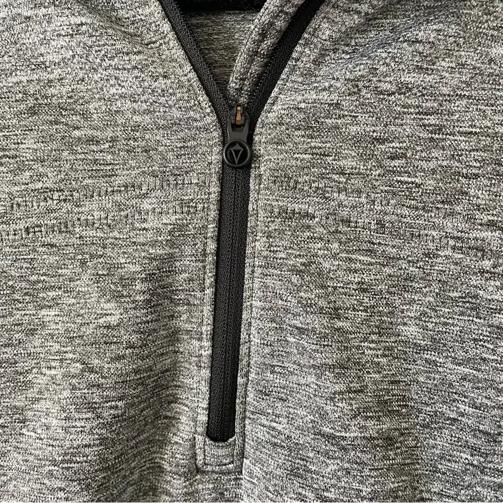 Ivivva Quarter Zip lightweight nylon blend running jacket grey size 14 girls